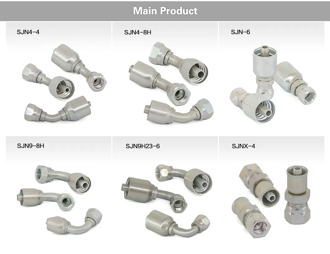 High Pressure Pipe Connection Valve Joint Quick Connector Joint Coupling Adapter Jic Parker Hydraulic Hose Fittings