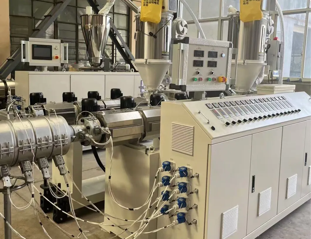 Fully Automatic PE PP PPR PLA Plastic Pipe Manufacturing Extruder Machine for Produce Field Irrigation Pipe
