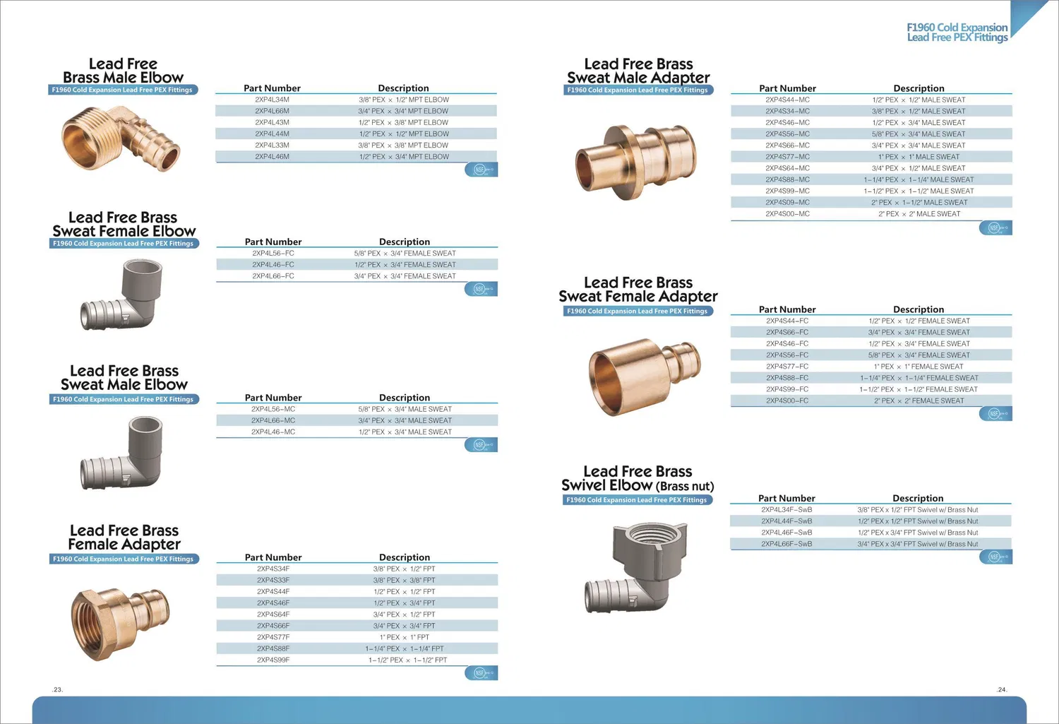 Lead Free Brass Crimp Pex Fittings 1/2 Inch Female Drop Ear Elbow 90 Degree 1/2 Inch Female Thread P