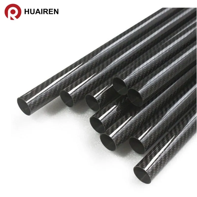 Lightweight Twill Matt Carbon Fiber Tube Round Carbon Fiber Pipe Customized 10mm-50mm