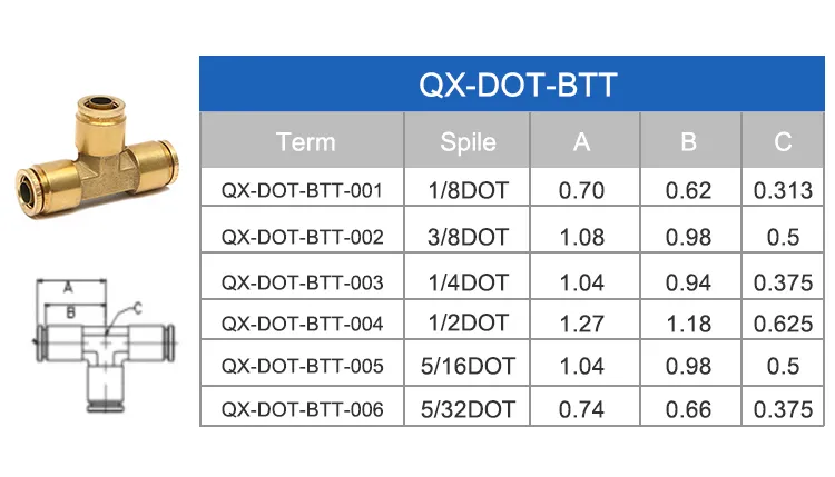 Valves High Quality 1/2" Brass Pex Fittings Tee Couple