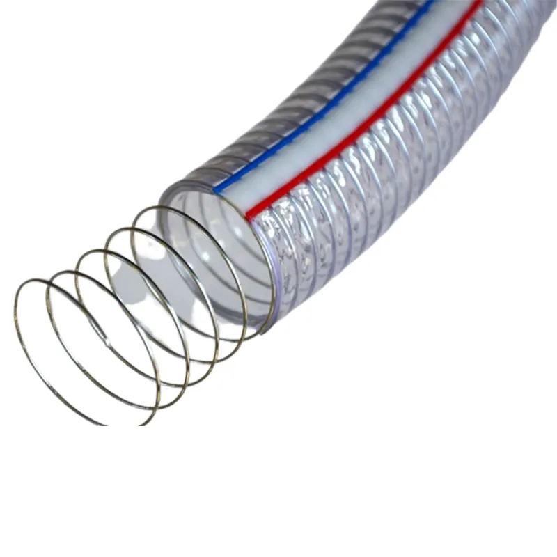 PVC Fiber Reinforced Steel Wire Hose / Suction and Discharge Pipe