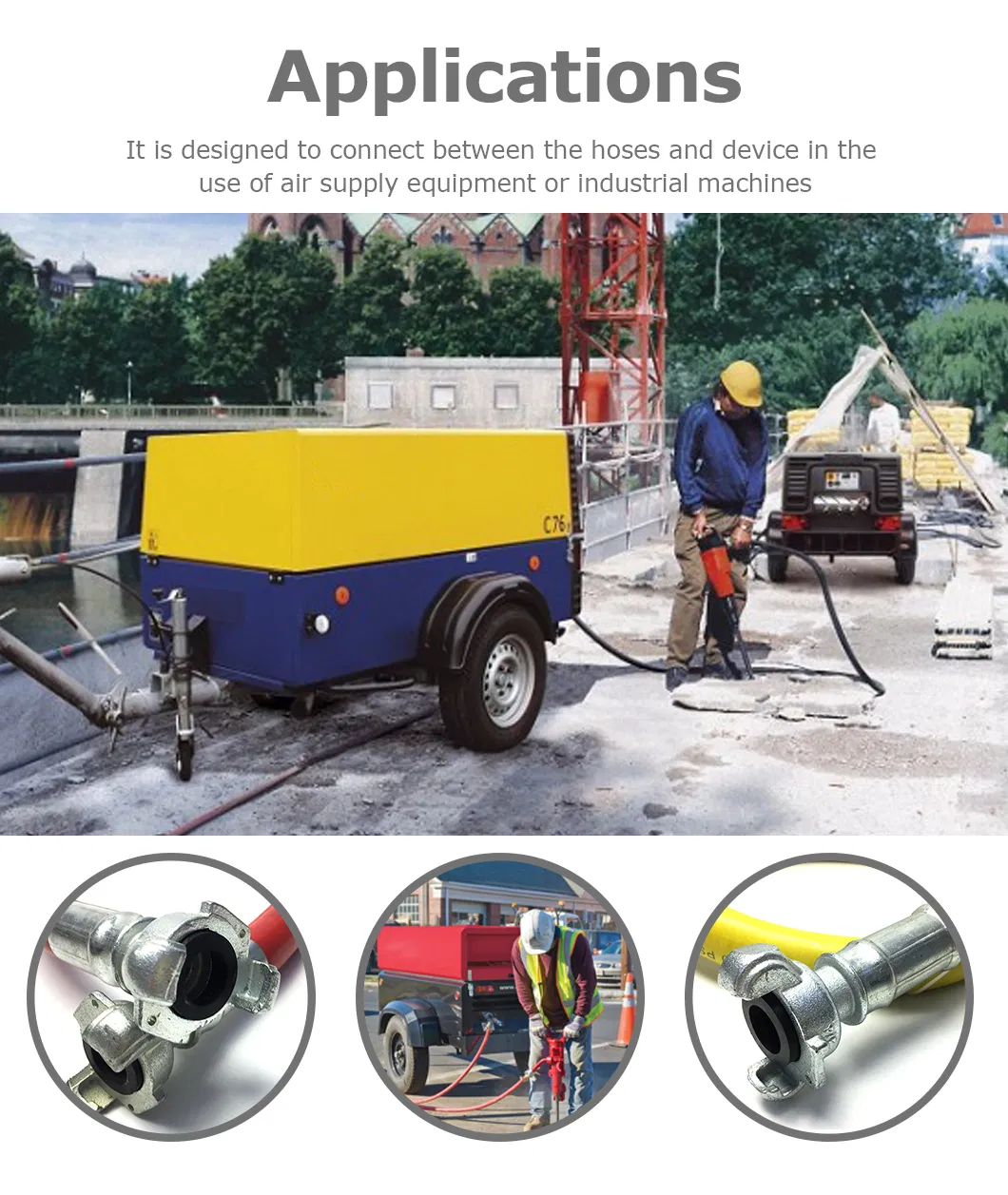 High Pressure Quick Connect/Quick Disconnect Brass Air Line Quick Coupler Fittings