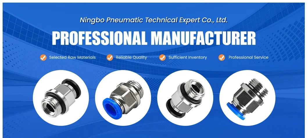 China Manufacturing PC-G Quick Connecting Tube Male G Thread for Straight Fitting