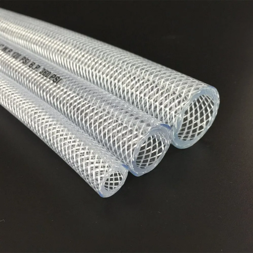 Clear Nylon Braid Reinforced Flex Pipe for Water Air Transfer