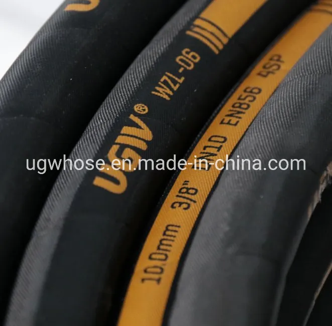 SAE 100 R1 1/4 Inch 3/4 Inch Flexible Suction Nylon Fuel Oil Air Steel Wire Braided Hydraulic Rubber
