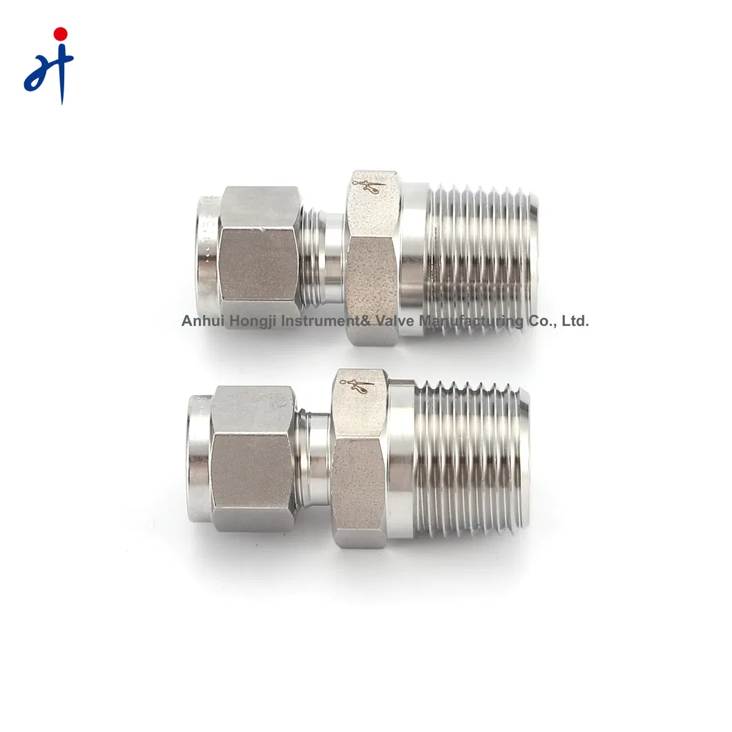 Swagelok Tye Tube Fitting Stainless Steel Compression Fittings 1/4 in. Od NPT Tube Male Connector