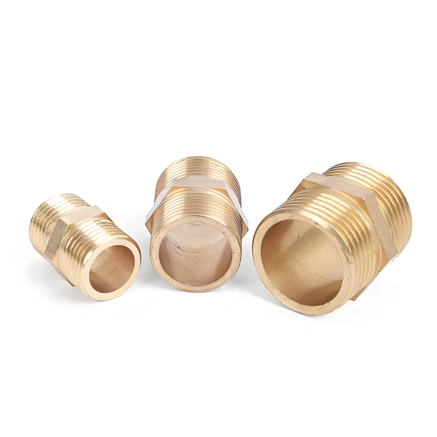 Professional Manufacturer Custom CNC Pipe Brass Male to Copper Connector Brass Pipe Fitting