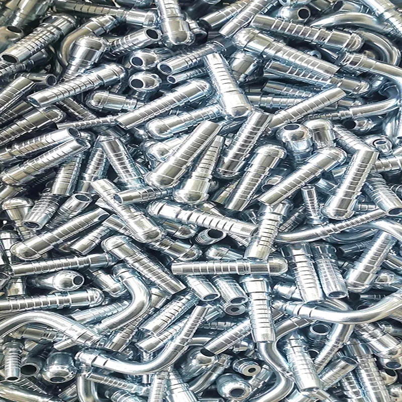 Factory 1/4" Orfs Hydraulic Hose Fitting, 3/8" I. D. Hose X 1/4" Orfs Male with Protection Cover Hydraulic Hose End Crimp Kit Fitting