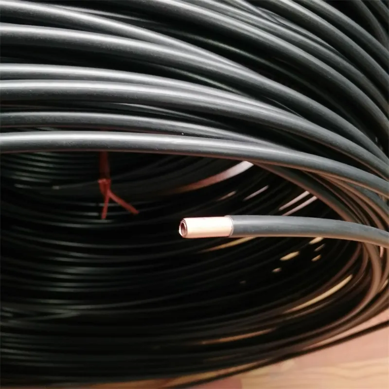 Gas Use 1/4 3/8 PVC Coated Copper Tube Black /White/ Yellow/Green Plastic Clad Copper Pipe