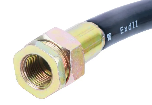 Braided Pressure Rubber Stainless Steel Hose Pipe for Gas Oil Station Explosion Proof PVC Flexible Conduit Fittings