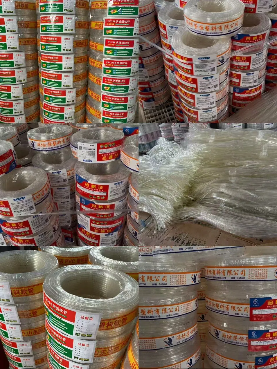 Odorless Light Transparent PVC Soft Water Pipe for Industry and Aquaculture