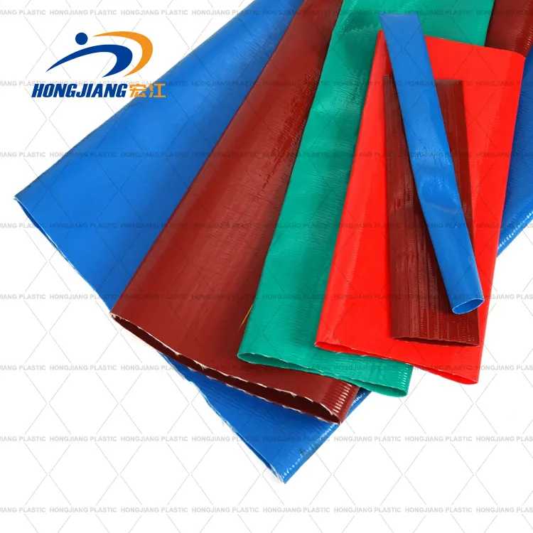 High Pressure 1 2 3 4 5 6 7 8 Inch PVC Soft Flexible Lay Flat Pipe