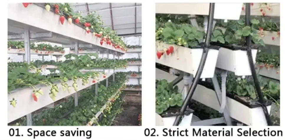 Hydroponic 6 Inch Diameter PVC Pipe Strawberry Planting Gutters Nft Hydroponic Pipe