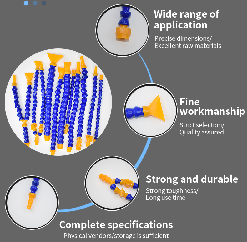 Strong Nylon Resin Machine Tool Cooling Pipe, High Oil Resistance, Pressure Resistance and Anti-Winding Plastic Water Pipe for Lathe and Milling Machine Cooling