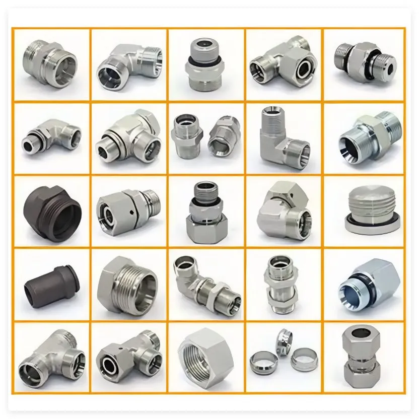 Factory Durable Stainless Steel Hydraulic Connectors Adaptors Parker Eaton Jic NPT Bsp Metric High P