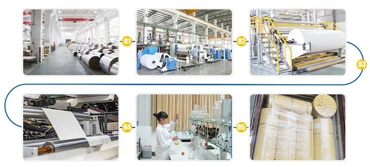 PP PVC White Film Polypropylene White Kraft Paper Backing Pipe Insulation