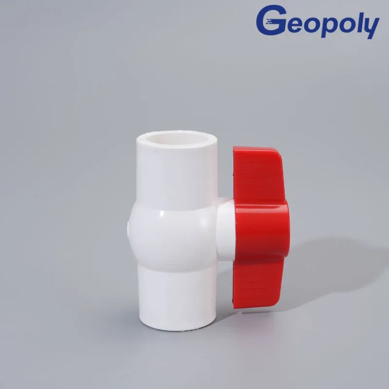 Plastic ASTM Socket Compact Ball Valve for Hydraulic Pipeline Flow Control