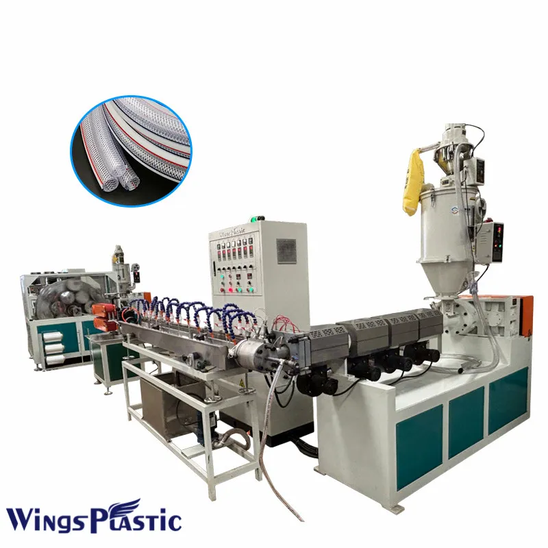 PVC Garden Hose Making Machine PVC Fiber Reinforced Soft Hose Pipe Production