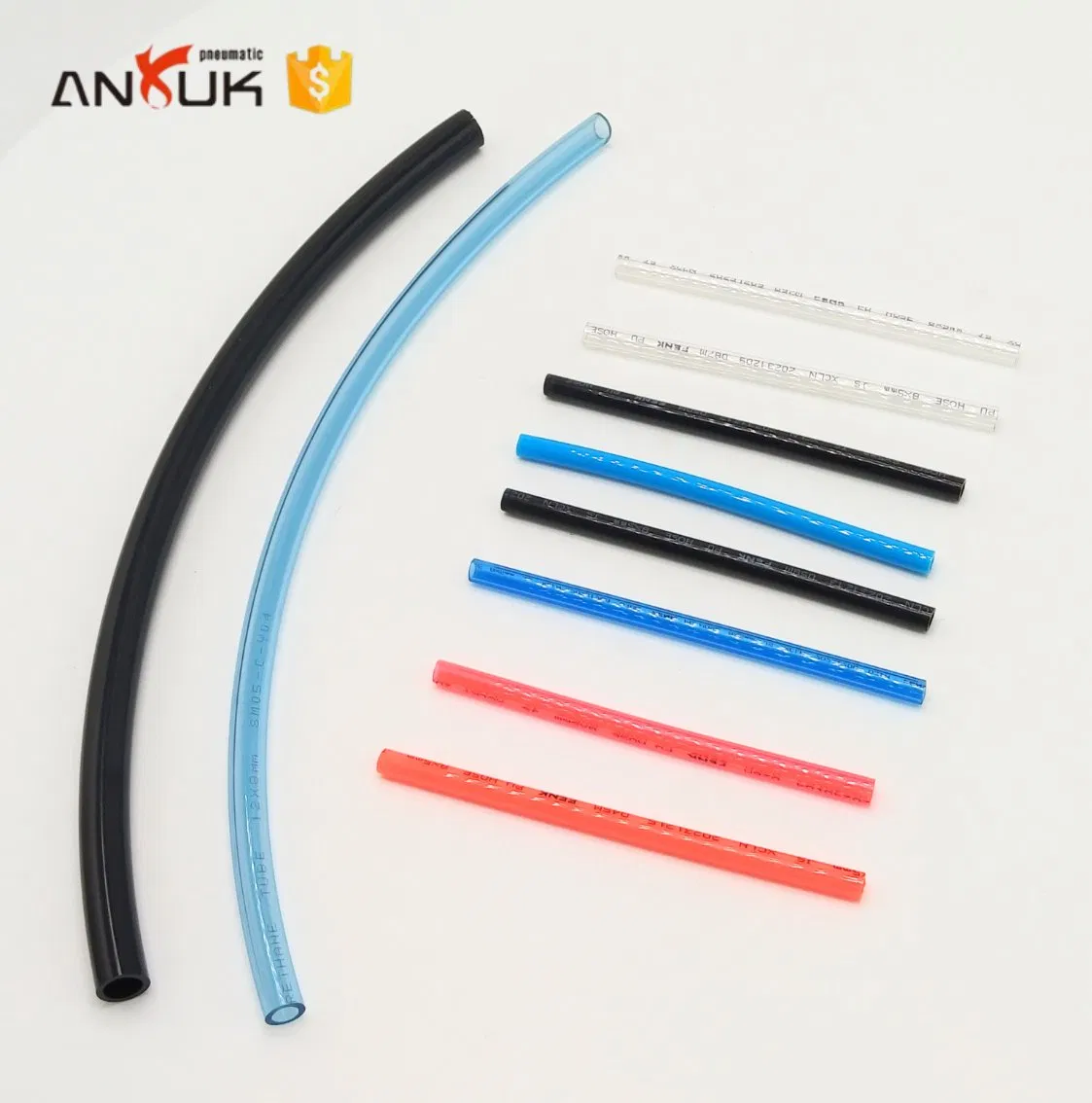 Anruk PU PE PA Wholesale Pneumatic High Pressure Water Pipe Nylon Hose PVC Plastic Pipe
