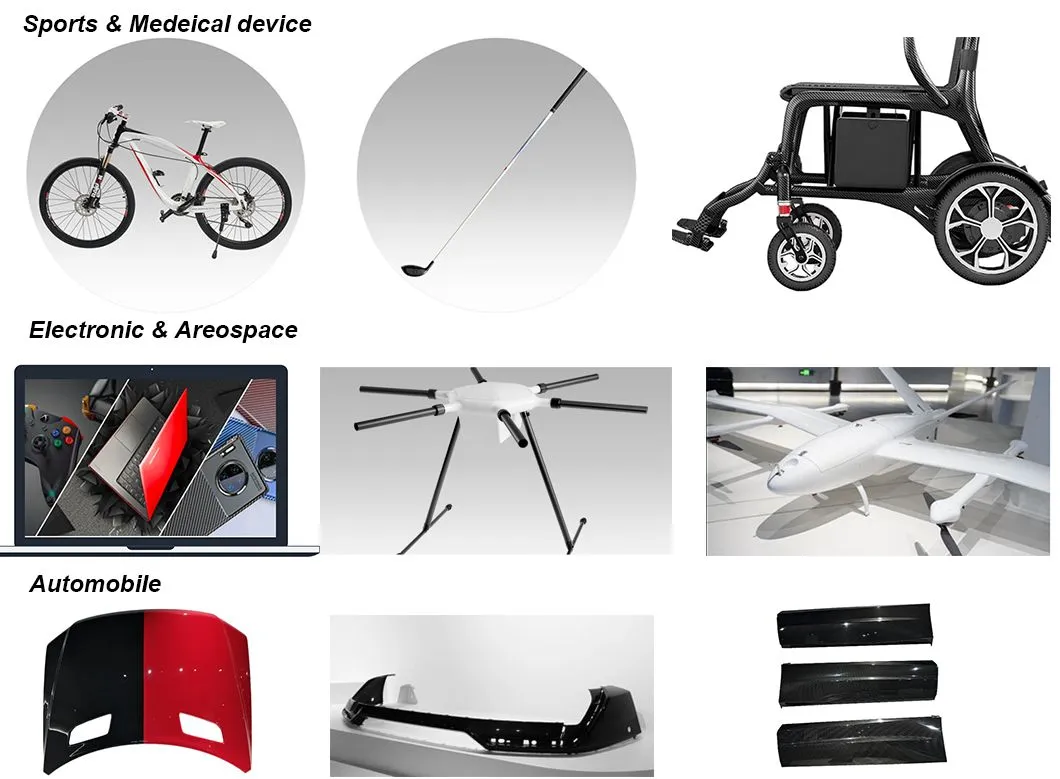 Composited 3K Twill Carbon Fiber Tube 700mm Length for Yacht Boat Parts