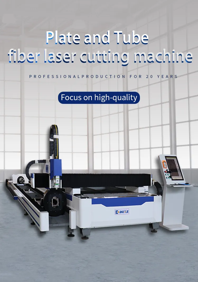 Beke Fiber Laser Cutting Machines Stainless Steel Carbon Steel Size 3015 3000W Tube and Sheet
