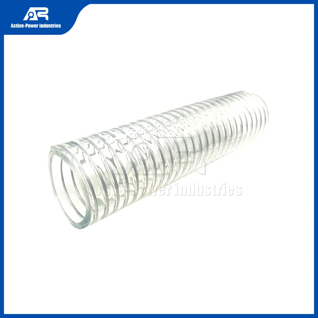 Active-Power Industries PVC Tube Factory Steel Wire Reinforced Hose China Spiral Steel Wire Reinforc