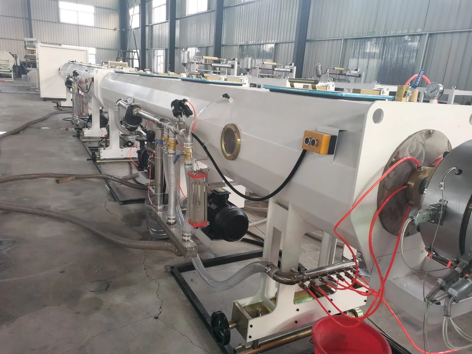HDPE PE PPR Plastic Pipe Tube Water Gas Supply Extruder Machine
