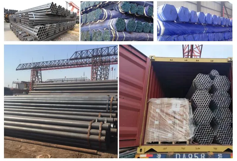 Good Price PVC Export Packaged ERW Welded Carbon Steel Pipe 2inch