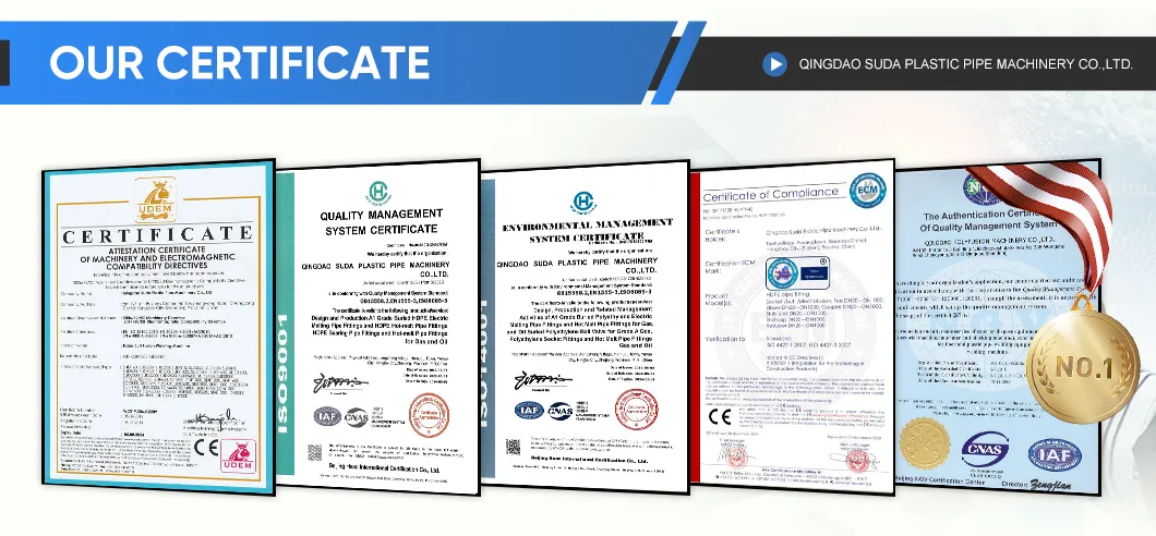 High Quality HDPE Plastic Pipe Flange Butt Fusion Fittings for Water Supply DIN Standard SDR11 SDR13.6 and SDR17