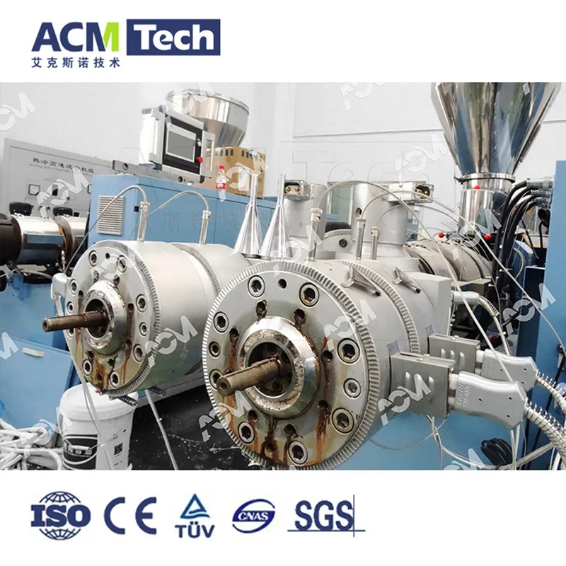 CE Certification PP PE PVC PPR Customized Pipe Extruder Line Custom Shape Pipe Extrusion Machine Dou