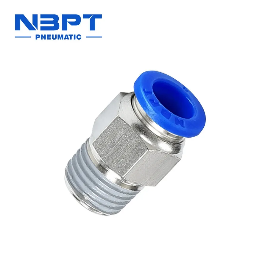 New Nbpt PC-R Air Quick Coupler Brass &amp; Plastic Pneumatic Push to Connect Fitting