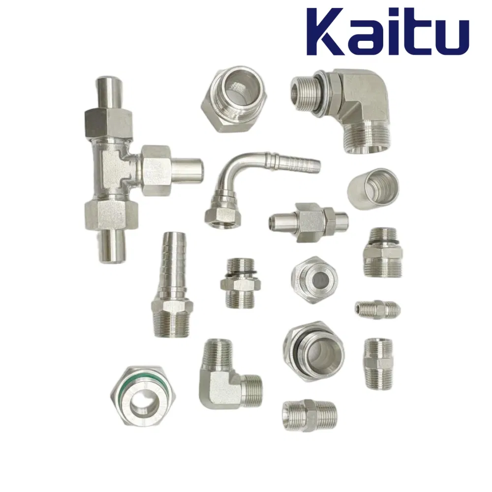 Stainless Steel Adapter Metric Hydraulic Rubber Hose Tube Assembly Fitting NPT Jic SAE Bsp Metric Or