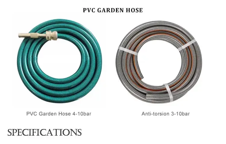 1/2" 12mm Flexible Water PVC Knitted Garden Hose Pipe for Gardening Watering