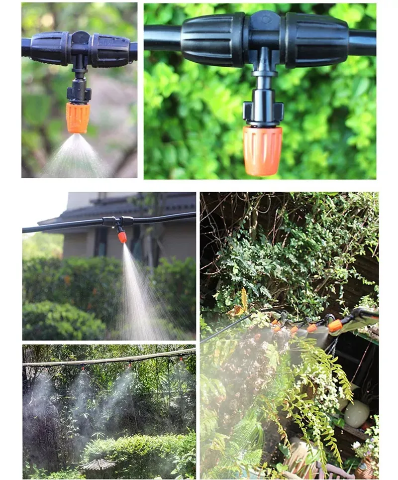 Hose Irrigation System Sprayer PVC Pipe Fitting Garden Tool Atomization