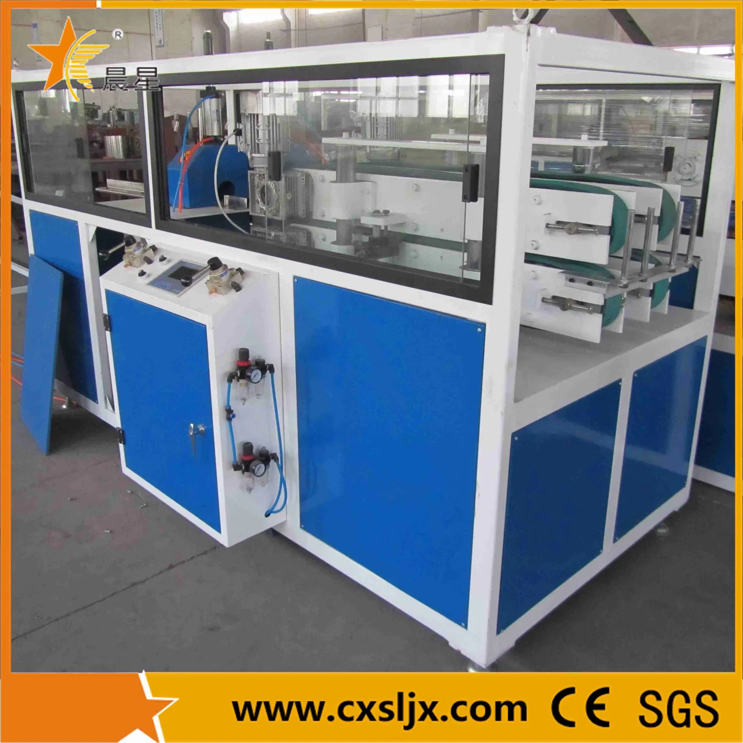 Plastic PVC One Mould Two Cavity Pipe Extrusion Machine Plastic PVC One Mould Two Cavity Pipe Extrusion Machine