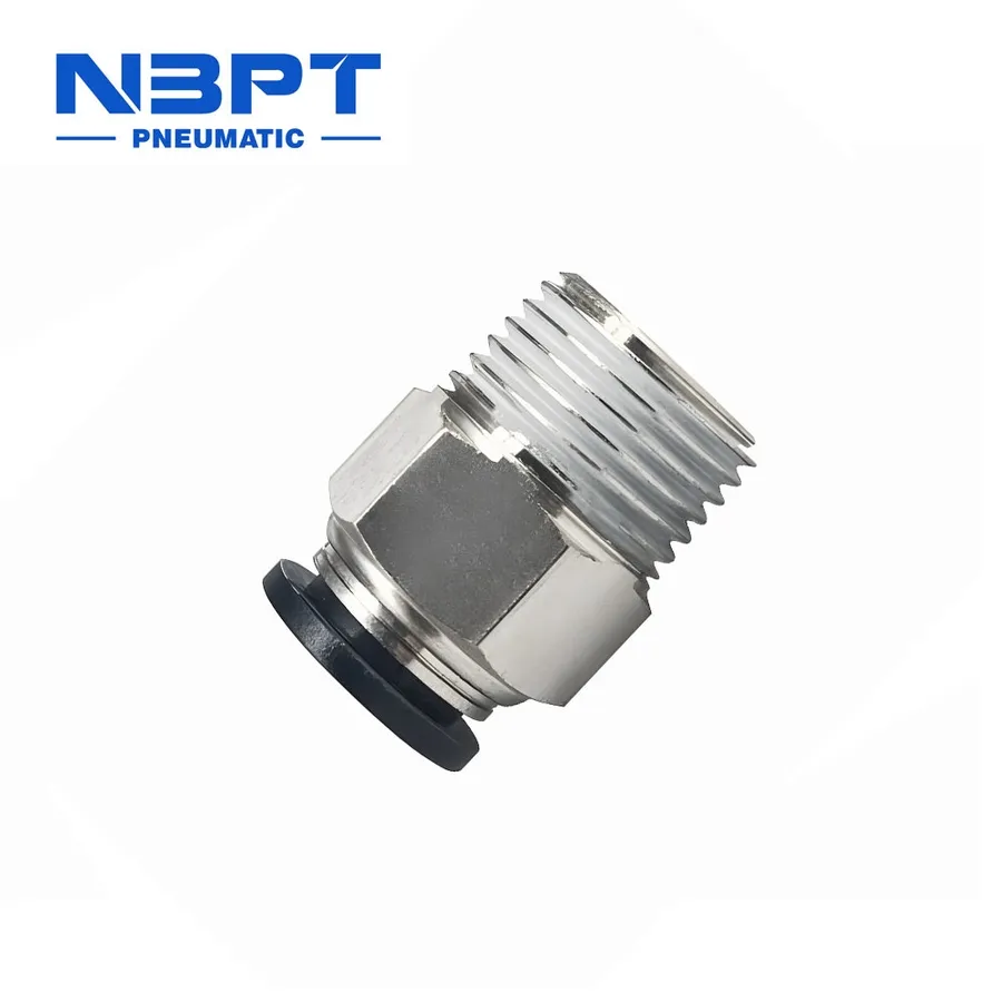 New Nbpt PC-R Air Quick Coupler Brass &amp; Plastic Pneumatic Push to Connect Fitting