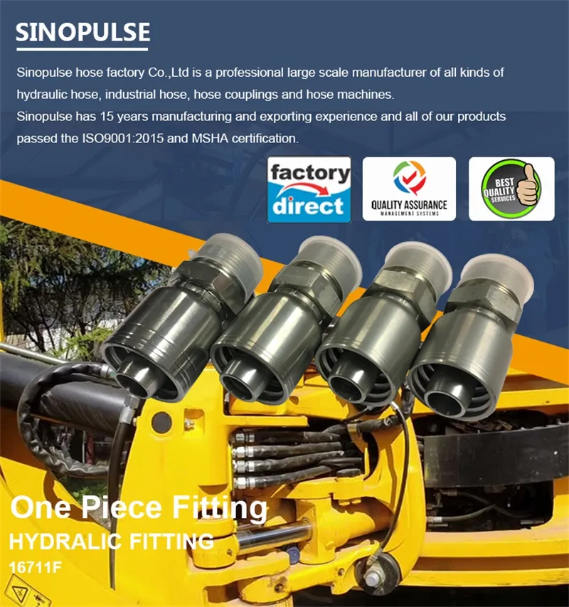 Metric Bsp NPT Orfs SAE Jic Hydraulic Hose Fittings Manufacturer