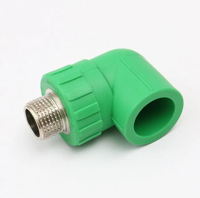 Zhuji PVC Plumbing Material 90 Degree PPR Female Male Elbow Tee in Pipe Fittings