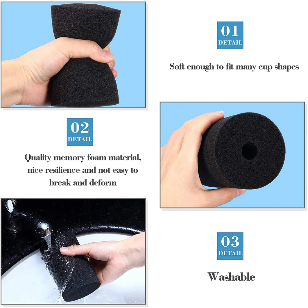 Cup Turner Foam Tumbler Inserts for 1/2 Inch PVC Pipe Tumbler Inserts Accessories Fit 10 Oz to 40 Oz All Tumblers