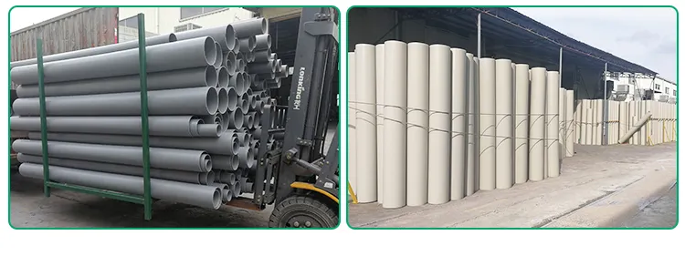 Round PVC/Polypropylene PP Pipe for Ventilation