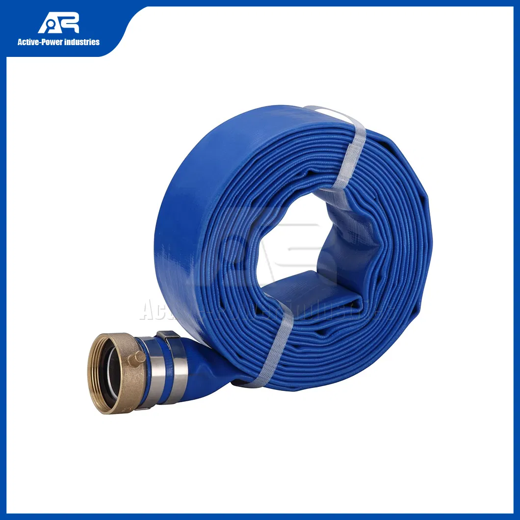 Active-Power Industries PVC Agriculture Layflat Hose Suppliers China Uper Lightduty (2/3Bar) High Pressure PVC Soft Lay Flat Hose Pipe