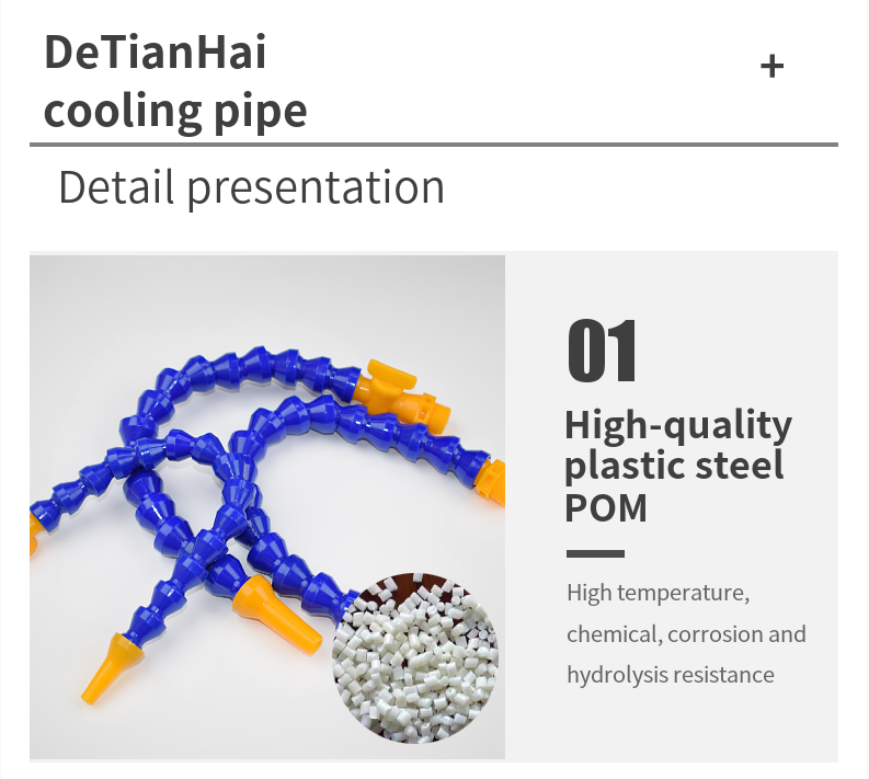 Strong Nylon Resin Machine Tool Cooling Pipe, High Oil Resistance, Pressure Resistance and Anti-Winding Plastic Water Pipe for Lathe and Milling Machine Cooling