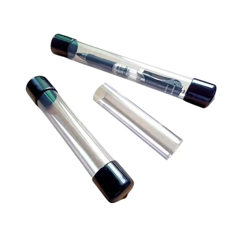 PC Transparent Custom Plastic Packing Pipe with PVC End Cover/Cap