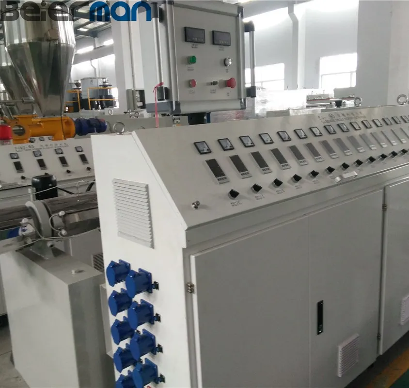 High Efficiency Sj-60/33 Beierman Single-Screw Extruder for HDPE PPR Pipe