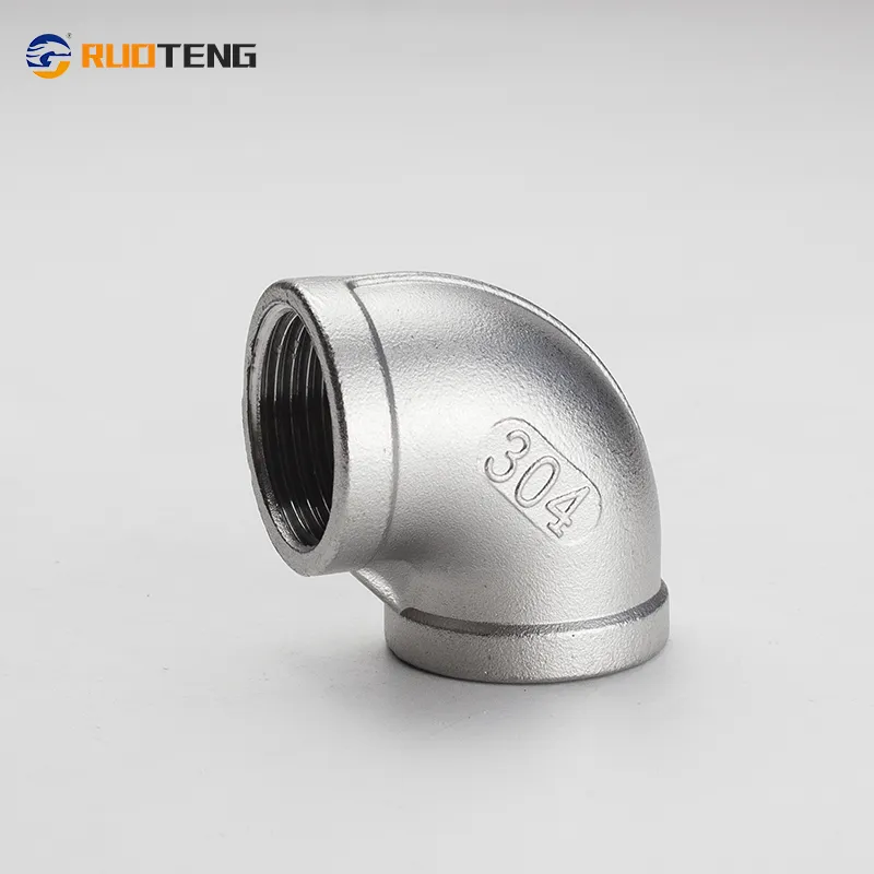 [Ruoteng] Stainless Steel Thread Butt Welding Casting Customized Connector 90 Degree Elbow Connector