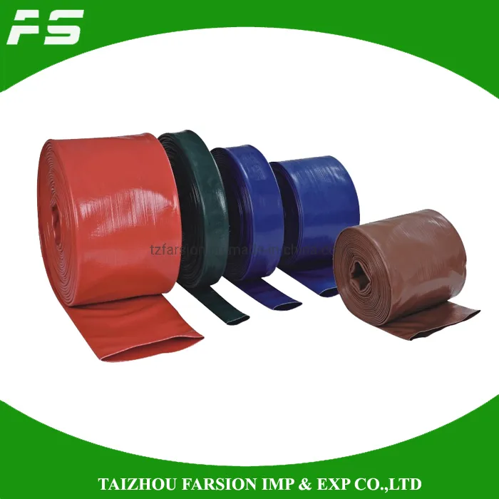 Black 1inch-12inch PVC Lay Flat Mine Water Delivery Supply Hose Pipe