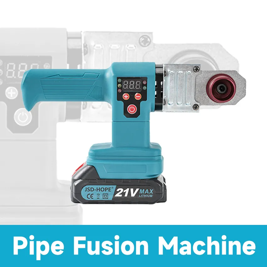 Rechargeable PPR Pipe Fusion Tool with 6 Pairs of Heating Dies