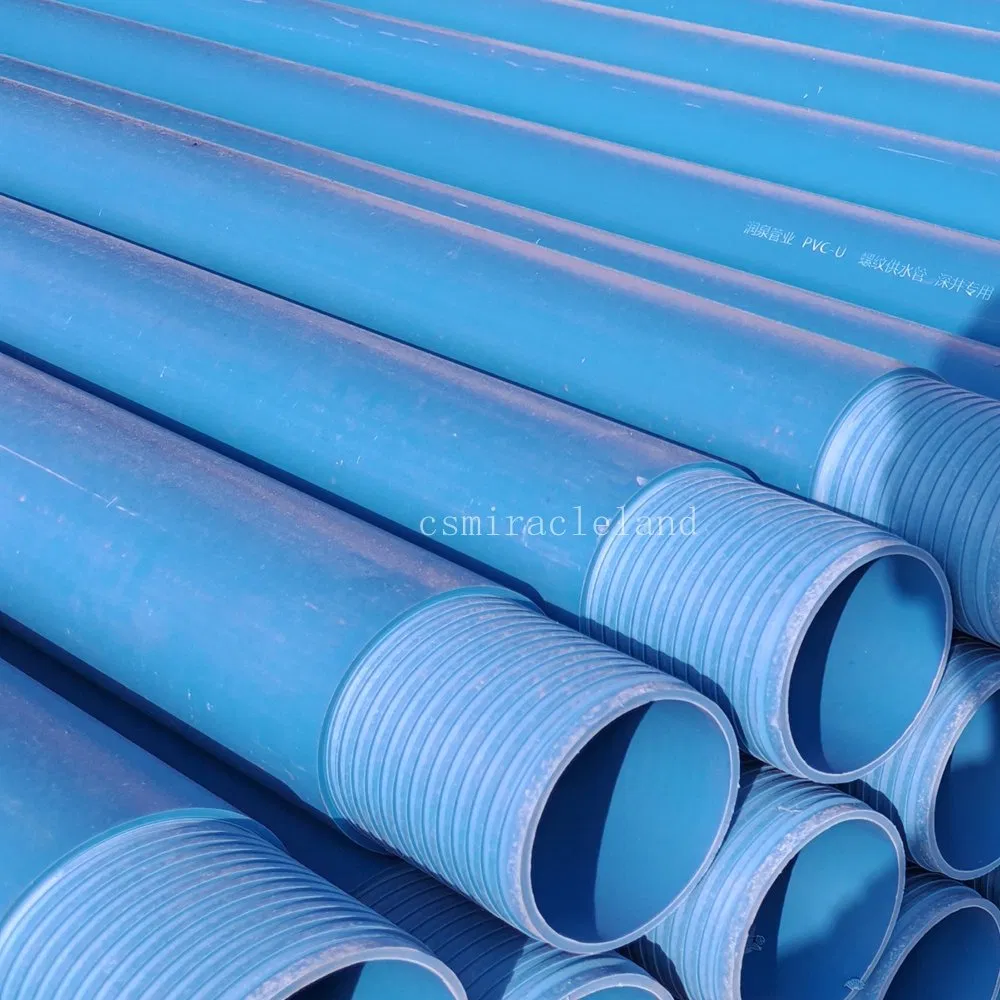 PVC Threaded Plastic Water Well Drilling Casing Pipe