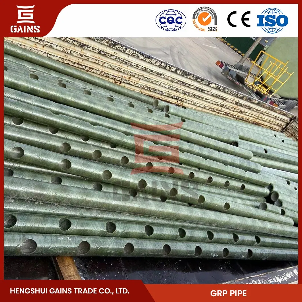 Gains GRP Pipe 450 mm Price Wholesaler PVC FRP Sewerage Pipe China FRP Chemical Pipe